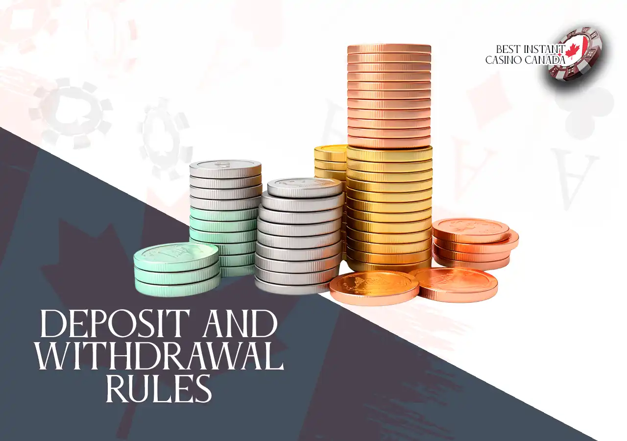 Deposit and Withdrawal Rules and Requirements for Instant Casinos